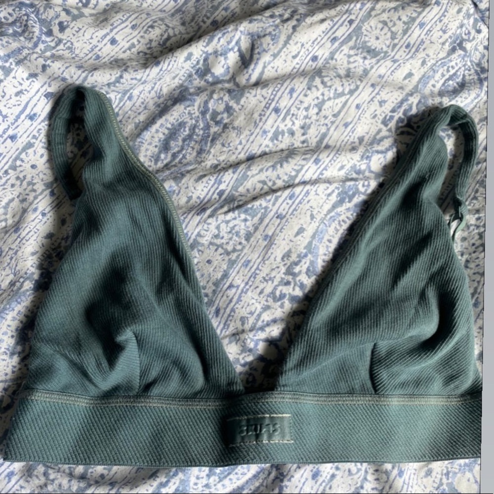 Skims cotton plunge bralette